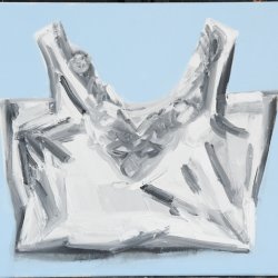 Podkoszulek, 2010, olej, akryl, płótno, 50x40 cm