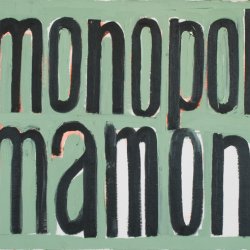 Monopol mamony, 1996, olej, płótno, 40x50 cm