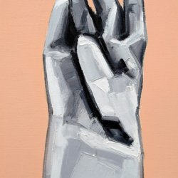 Rękawiczka, 1997, olej, płótno, 60x50cm