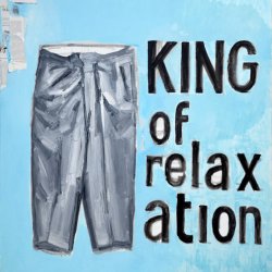 King of Relaxation, 2020, olej, akryl, kolaż, płótno, 110 x 100 cm