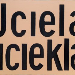Ucięła uciekła, 2000, olej, płótno, 60x80cm