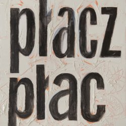 Płacz i płać, 2008, olej, akryl, płótno, 60x 50 cm