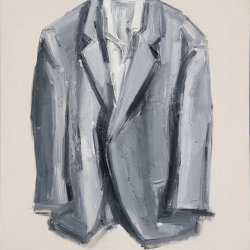 Marynarka ciemna, 2015, olej, akryl, płótno, 60 x 50 cm