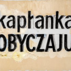 Kapłanka obyczaju, 2021, olej, akryl, płótno, 50 x 60 cm