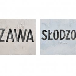 Łzawa, Słodzony, 2015, olej, akryl, płótno, 60 x 80 cm, 50 x 60 cm