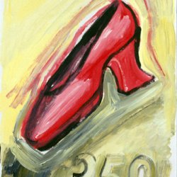 But, 1994, akryl, papier, 50x35 cm