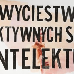 Zwycięstwo, 2011, papier, akryl, 70x100 cm