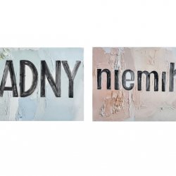 Ładny, Niemiła, 2013, olej, akryl, płótno, 40 x 60 cm, 40 x 60 cm