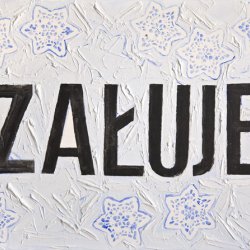 Żałuję, 2008, olej, akryl, płótno, 70x 100 cm