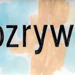 Rozrywki, 2023, akryl, papier, kolaż, 30 x 50 cm