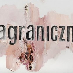 Zagraniczna, 2012, olej, akryl, płótno, 50x70 cm