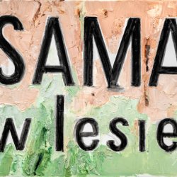 Sama w domu/Sama w lesie, 2022, olej, akryl, płótno, 2 x 60 x 80 cm