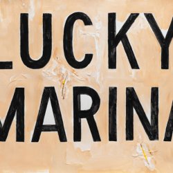 Cykl Lucky You / Lucky Marina, 2019, akryl, papier, kolaż, 50 x 70 cm,
