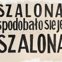 Szalona..., 2008, olej, akryl, płótno, 100x140 cm