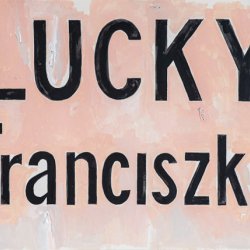 Cykl Lucky You / Lucky Franciszka, 2020, akryl, papier, kolaż, 50 x 70 cm