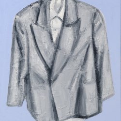 Marynarka jasna, 2015, olej, akryl, płótno, 60 x 50 cm