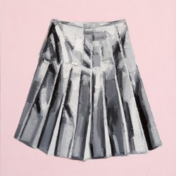 Spódnica, 2003, olej, akryl, płótno, 115x90 cm