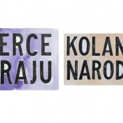 Serce kraju, Kolana narodu, 2017, akryl papier, 54 x 70 cm, 46 x 70 cm