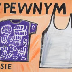W pewnym sensie, 1994, akryl, papier, 70x100 cm