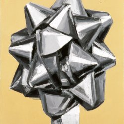 Kokardka, 2002, olej, akryl, płótno, 60x40cm