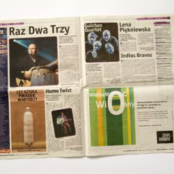 CZY SZTUKA POKAZUJE WARTOŚCI?  Reklamy kulturalne, 2005; ogłoszenia w dodatku poznańskim Gazety Wyborczej. Wystawa Czasu Kultury.