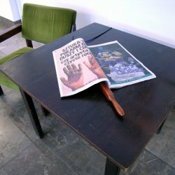 Reklamy kulturalne, 2005; ogłoszenia w dodatku poznańskim Gazety Wyborczej. Wystawa Czasu Kultury w galerii Arsenał w Poznaniu