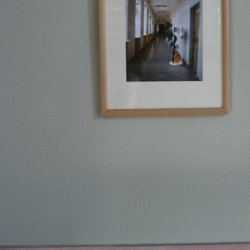 „Zwycięstwo”, 2011, instalacja na klatce schodowej Muzeum Sztuki w Łodzi w czasie wystawy „Oczy szukają głowy do zamieszkania”. Wydruki z tekstem Katarzyny Kobro po polsku i rosyjsku; tło dźwiękowe: Andrzej Juszczyk.