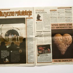 SZTUKA PIĘKNA , DOBRA I ZROZUMIAŁA. CZY TO TAKIE TRUDNE?  Reklamy kulturalne, 2005; ogłoszenia w dodatku poznańskim Gazety Wyborczej. Wystawa Czasu Kultury.