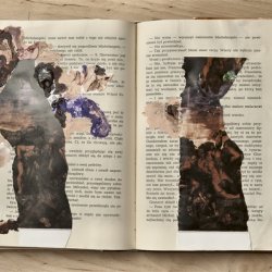 Książki o sztuce z kolażami, „Kamień i cierpienie”, 2011