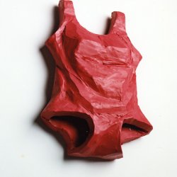Strój kąpielowy, 1997, plastelina, ok. 35x23x4cm