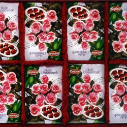 Różowy słodki upominek, 2000, 80x60 cm